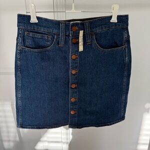 Madewell Stretch Blue Denim Mini Skirt size 27